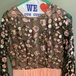 SHEIN size M long sheer sleeve knee length dress. Never worn no tags